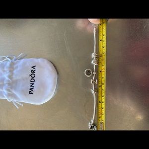 Pandora bracelet with charms